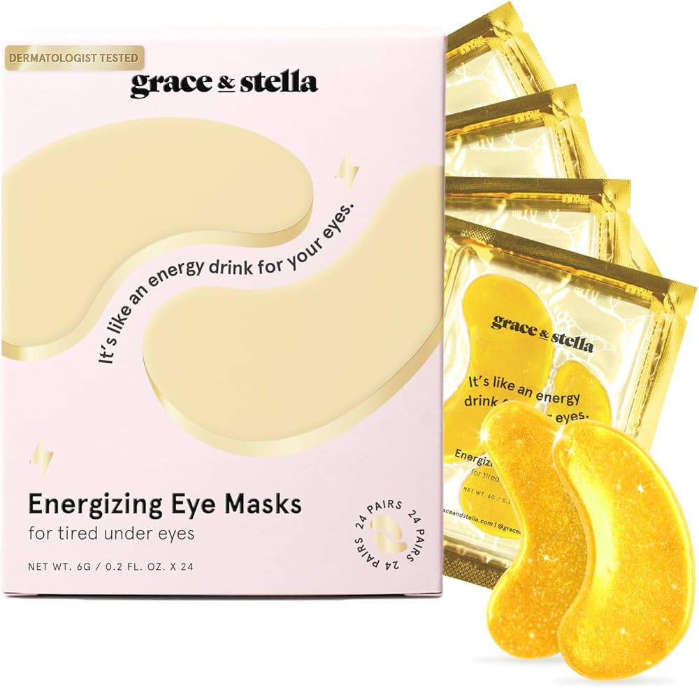 grace & stella Under Eye Mask (Gold, 24 Pairs) Reduce Dark Circles, Puffy Eyes, Undereye Bags, Wr... | Amazon (US)