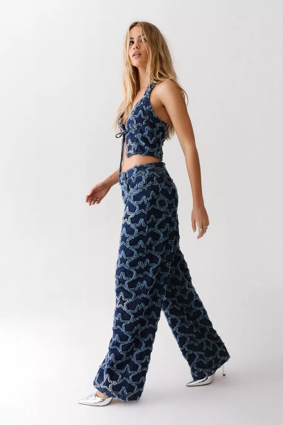 Star Embellished Denim Jean | Nasty Gal US