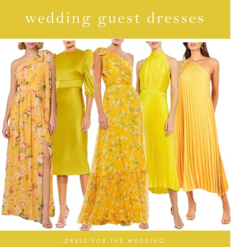 Yellow dresses for weddings, pretty wedding guest dress picks for all your spring and summer events! Follow Dress for the Wedding on the LTK  app to get the product details for this look and more cute dresses, wedding guest dresses, wedding dresses, and bridal accessories, plus wedding decor and gift ideas! 

#LTKWedding #LTKMidsize #LTKSeasonal
