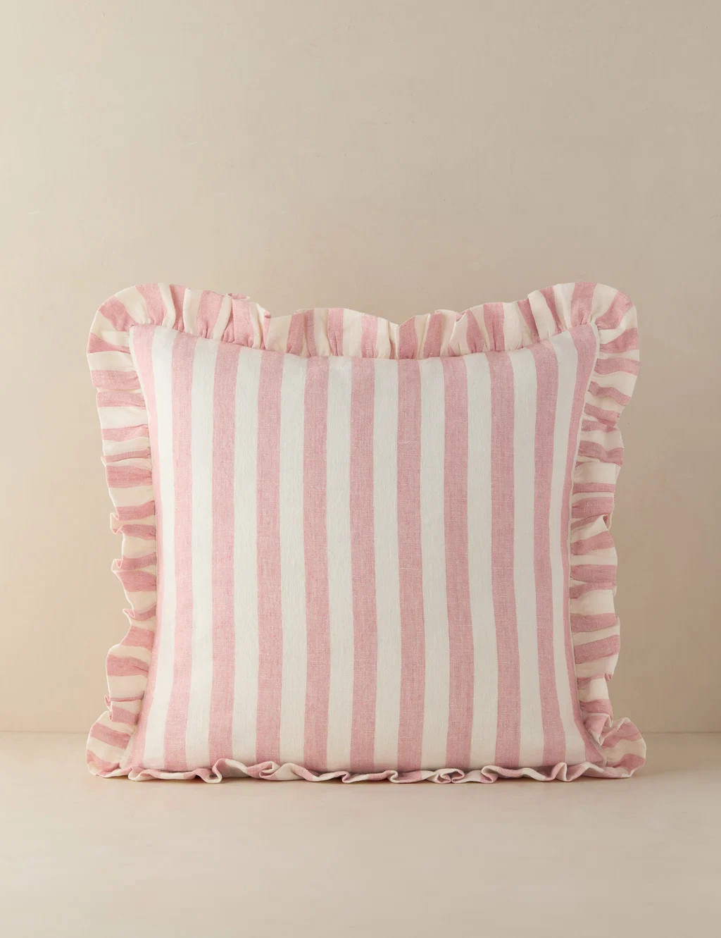 Amaroso Linen Ruffle Pillow | Lulu and Georgia 