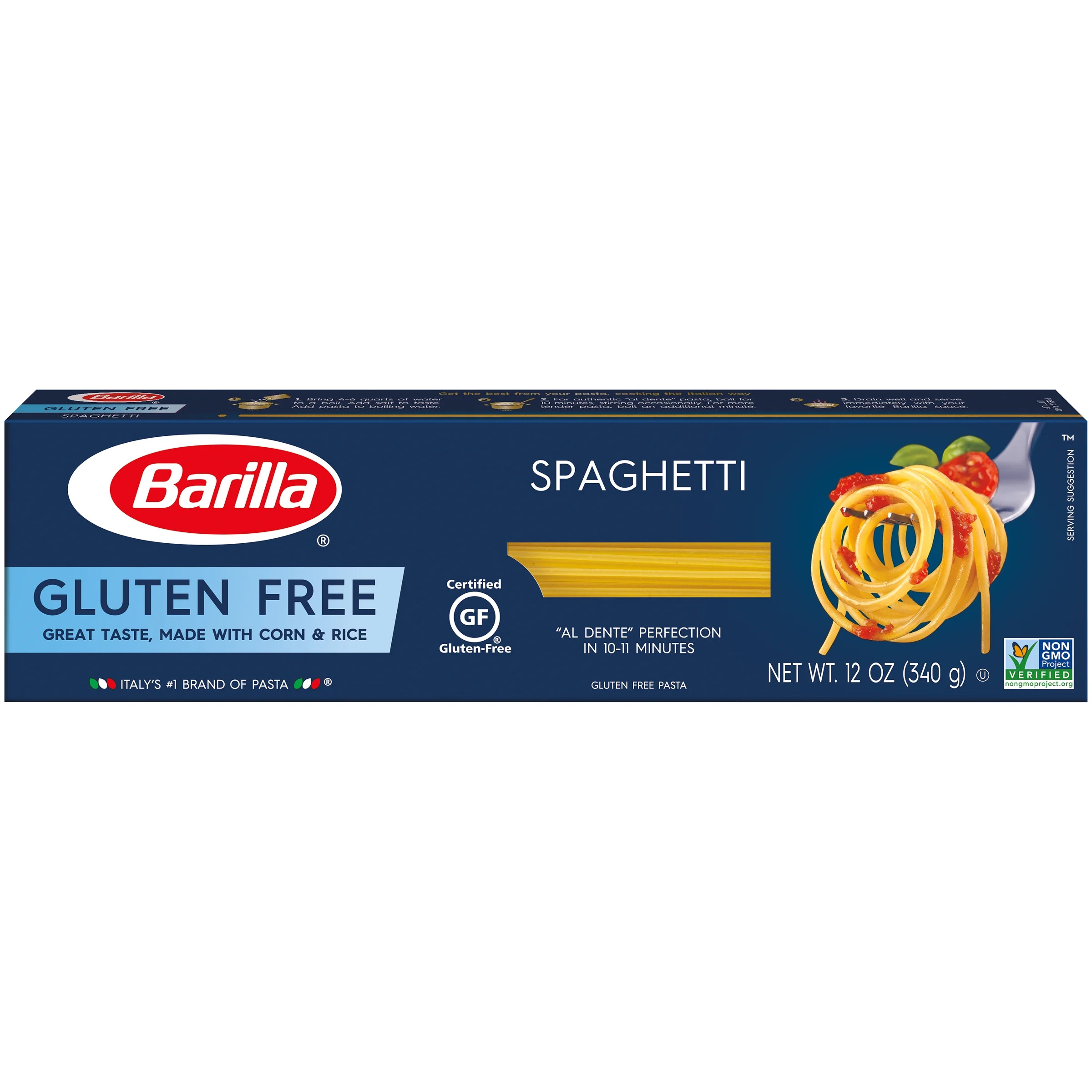 Barilla Gluten Free Spaghetti Pasta, 12 oz Box | Walmart (US)