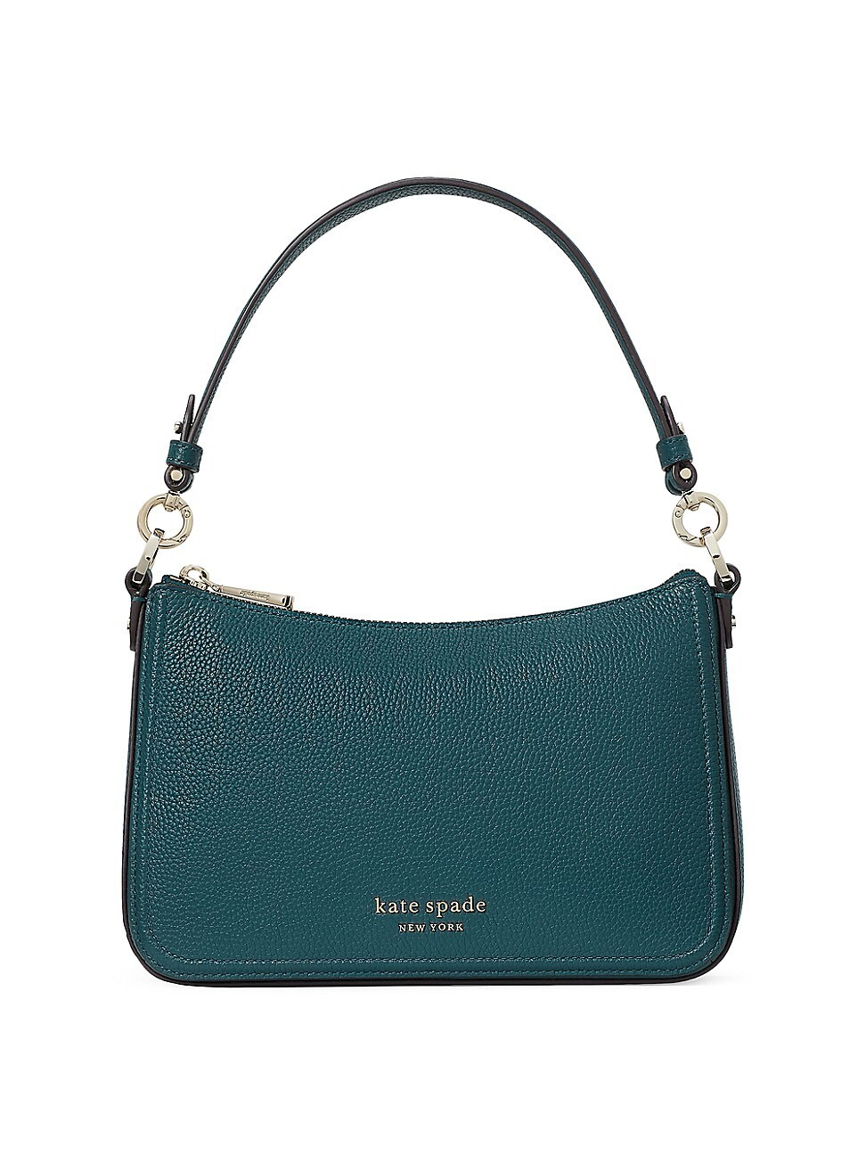 Women's Hudson Pebbled Leather Shoulder Bag - Artesian Green | Saks Fifth Avenue
