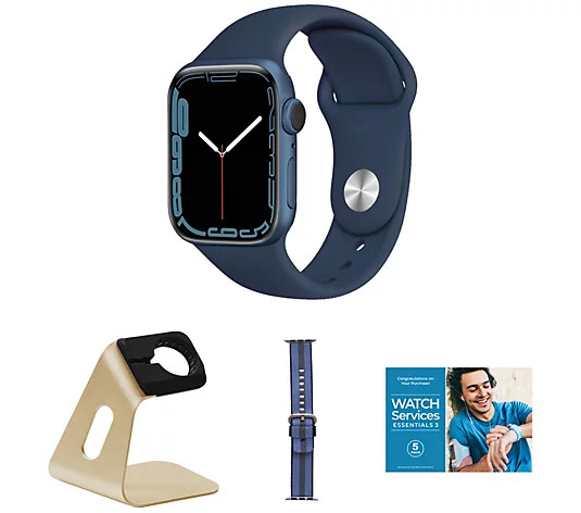 Apple Watch Series 7 41mm GPS Smartwatch with Accessories | QVC