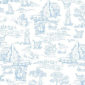 357Peter Rabbit Toile Wallpaper bytheundercovercafe | Spoonflower