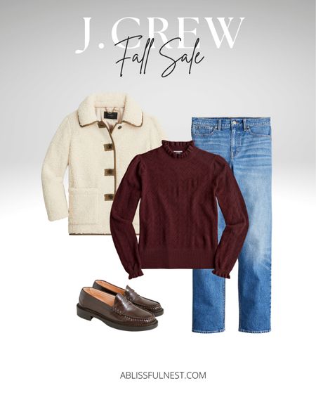 Fall outfit from J.Crew

Sherpa jacket, Sherpa, coat fall, coat, fall jacket, turtleneck, maroon blouse, maroon, long sleeve, denim, jeans, jean pants, loafers, fall outfit, Thanksgiving outfit date night outfit fall festival Christmas Christmas dinner 


#LTKHoliday #LTKsalealert #LTKSeasonal