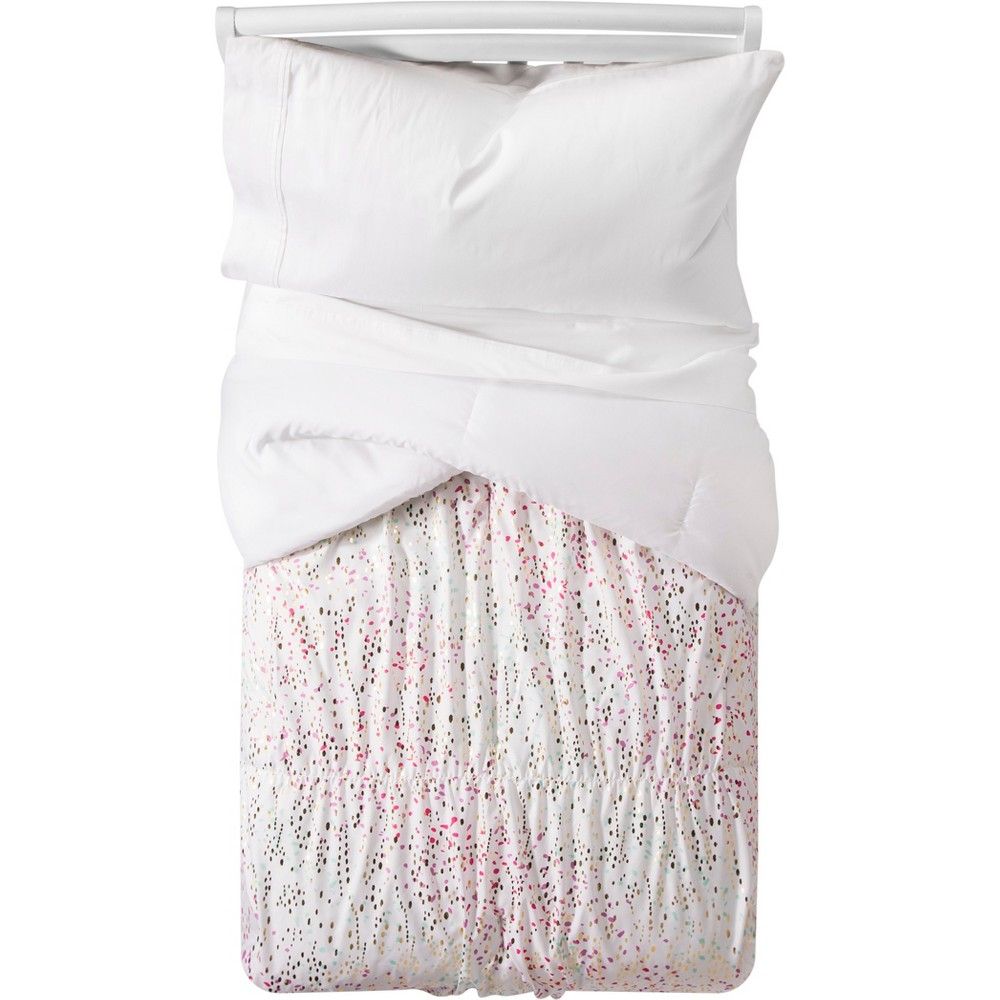 Twin Iridescent Comforter Set - Pillowfort , Women's, White | Target