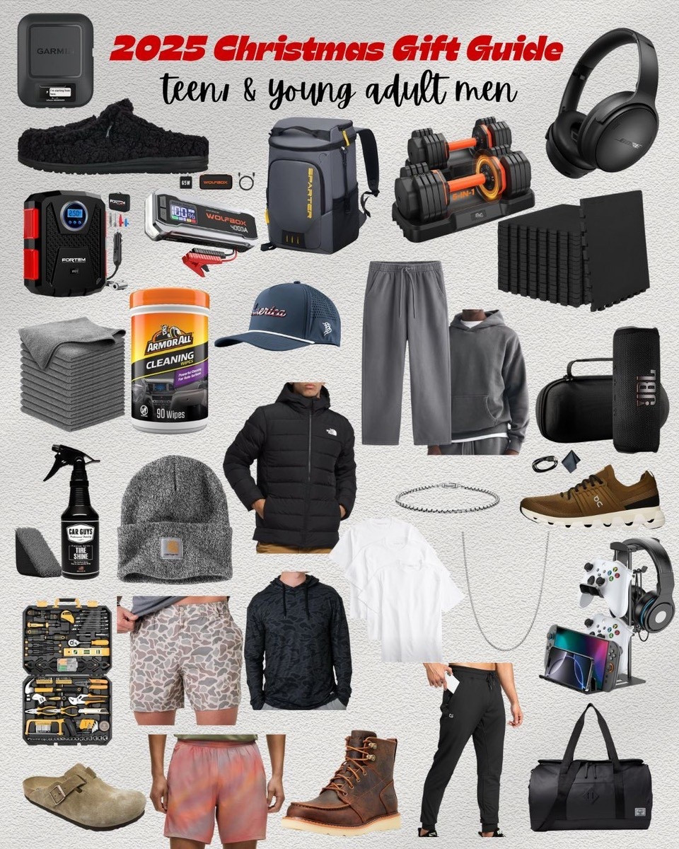 Teen and young adult men 2025 gift guide 

#LTKGiftGuide #LTKHoliday #LTKSeasonal