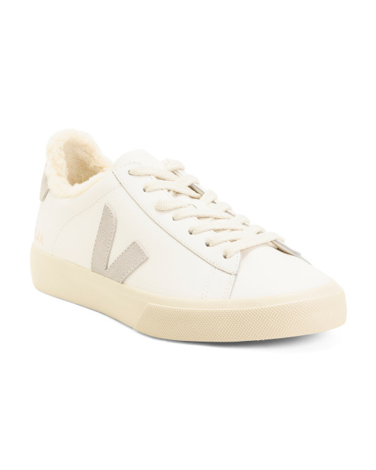 Made In Brazil Leather Campo Fured Sneakers | TJ Maxx
