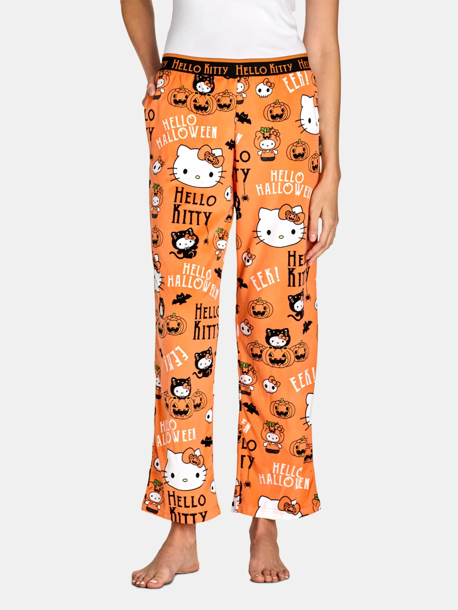 Hello Kitty Women's Halloween Velour Sleep Pants, Sizes XS-3X - Walmart.com | Walmart (US)
