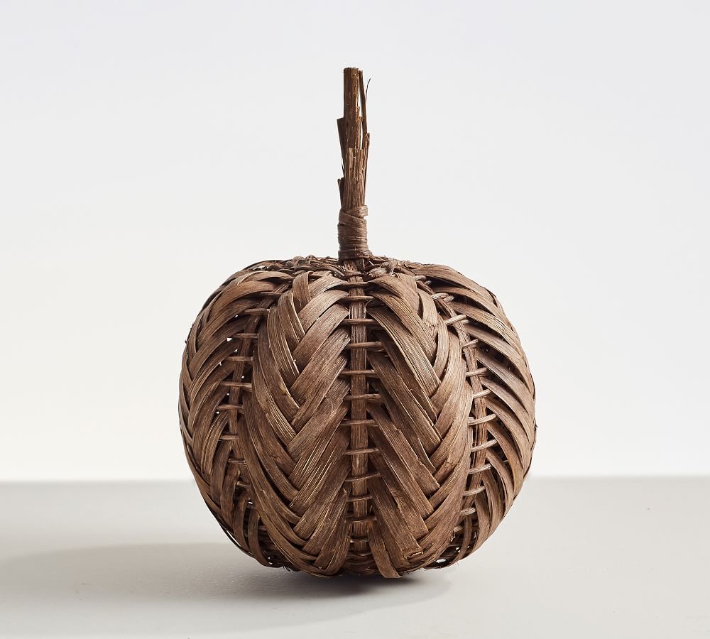 Woven Pumpkin, Small, Dark Natural | Pottery Barn (US)