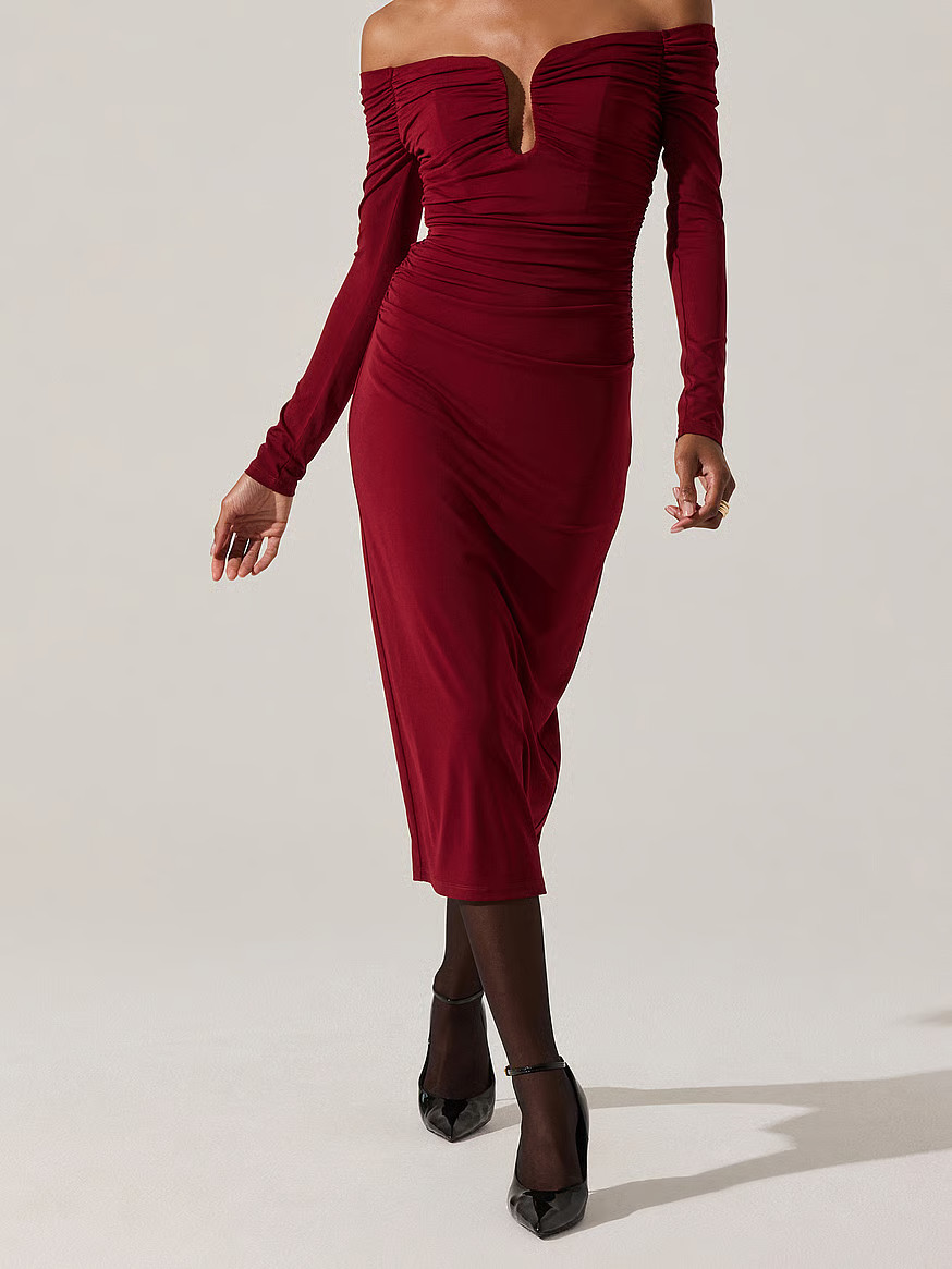 Buy Lovinia Dress, Wine - Order Dresses online - Victoria's Secret US | Victoria's Secret (US / CA )