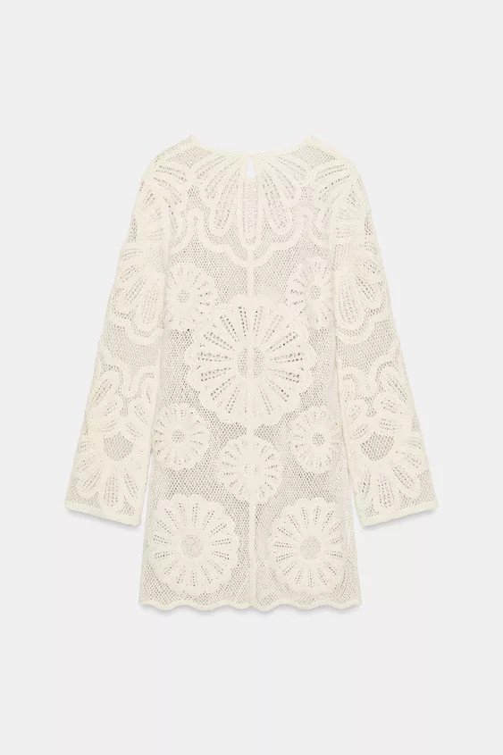 SHORT CROCHET DRESS | Zara UK