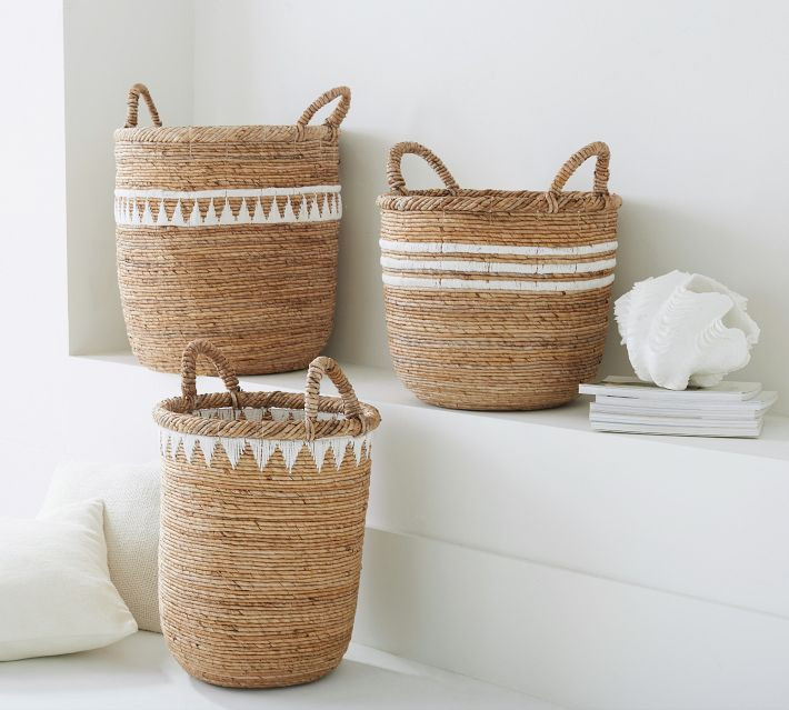 Sunny Handwoven Baskets | Pottery Barn | Pottery Barn (US)