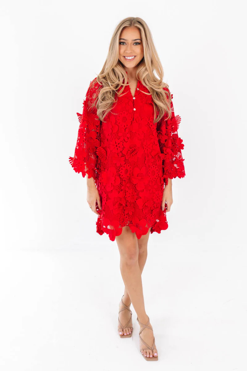 The Seraphina Dress - Red | J.Marie