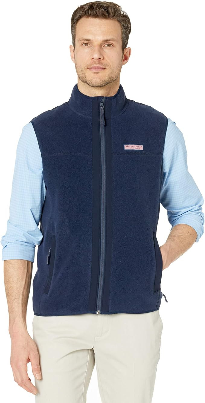 vineyard vines Men's Harbor Fleece Vest | Amazon (US)