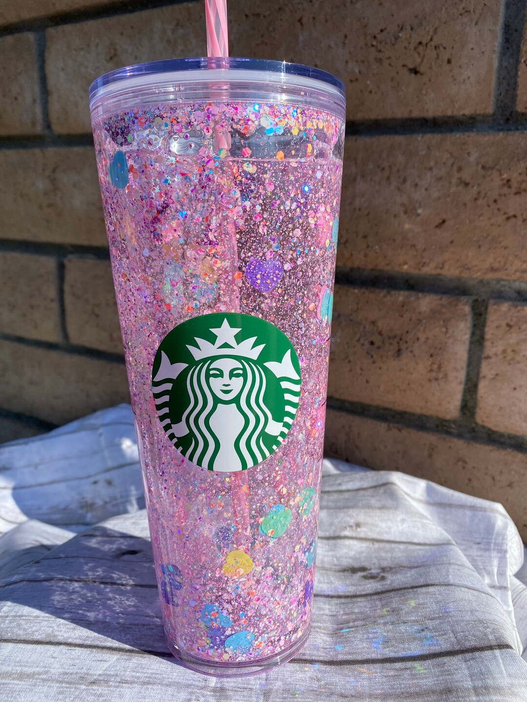 Starbucks Conversation Heart Glitter Tumbler Valentines Day Tumbler Venti Tumbler Floating Glitte... | Etsy (US)