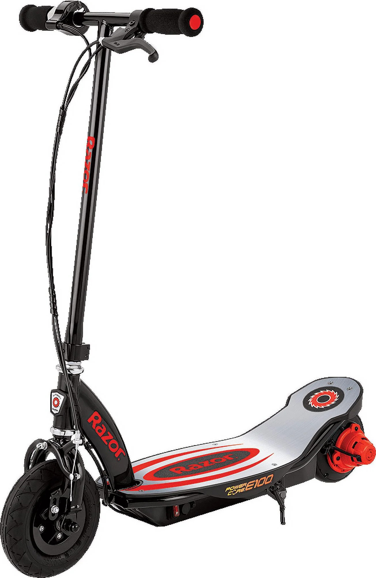 Razor Power Core E100 Electric Scooter with Aluminum Deck - Red, Ages 8+ and Up to 120 lb, 8" Pne... | Walmart (US)