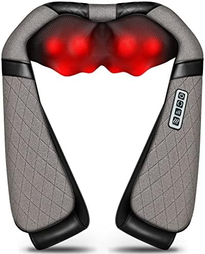 Neck Back Massager, Shiatsu Neck Shoulder Massager with Heat, Electric Neck Massager Pillow 3D Kn... | Amazon (US)