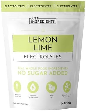 Lemon Lime Electrolytes – 30‑Serving Hydration Drink Mix with Coconut Water, Sea Salt, and Tr... | Amazon (US)
