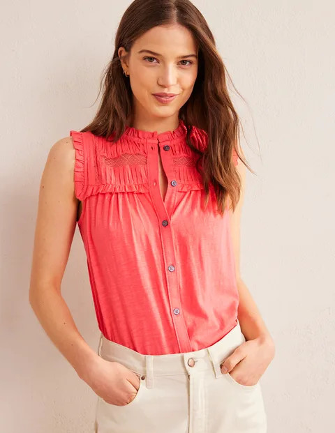 Yoke Detail Jersey Shirt | Boden (US)