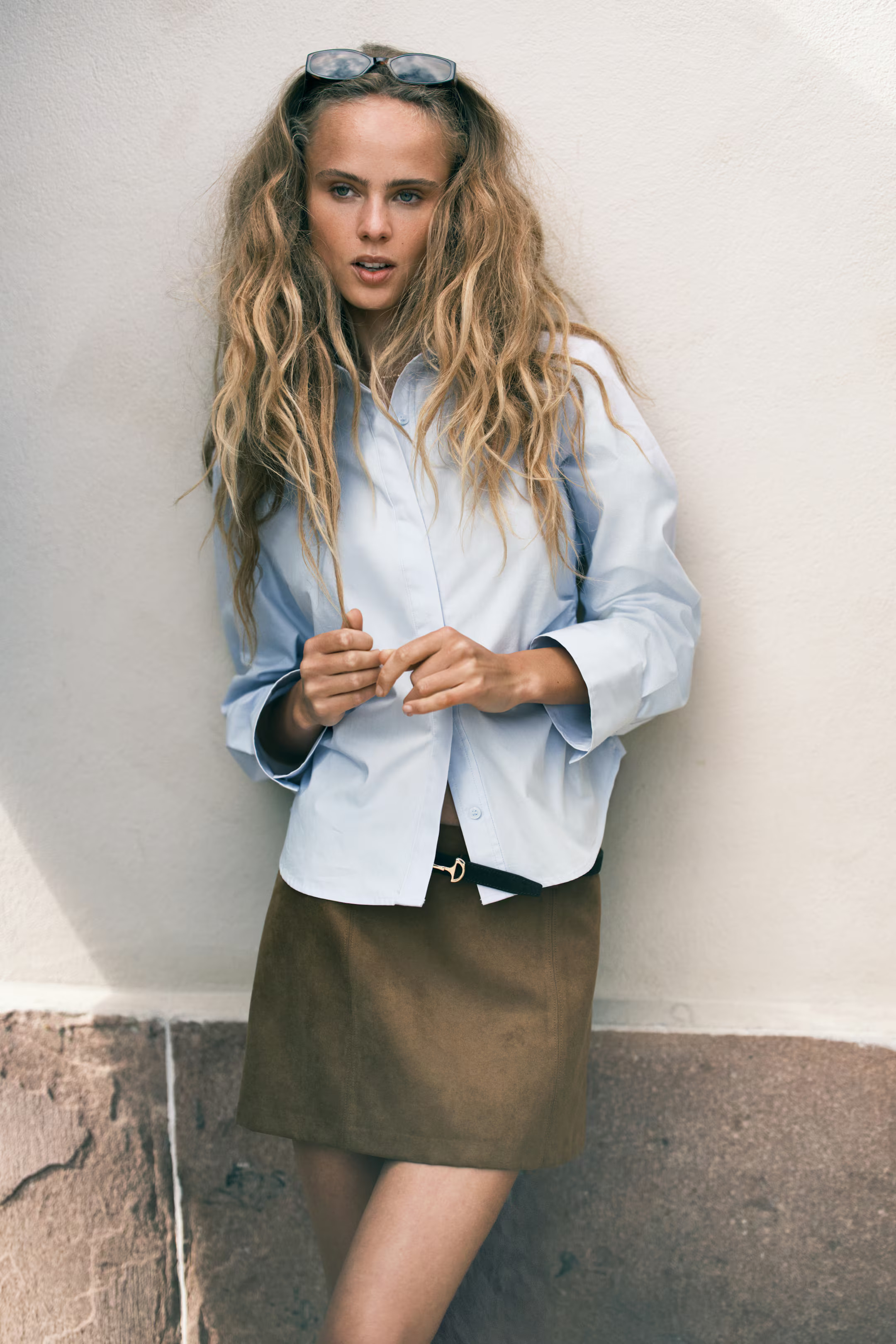 Draped Cotton Shirt | H&M (US + CA)