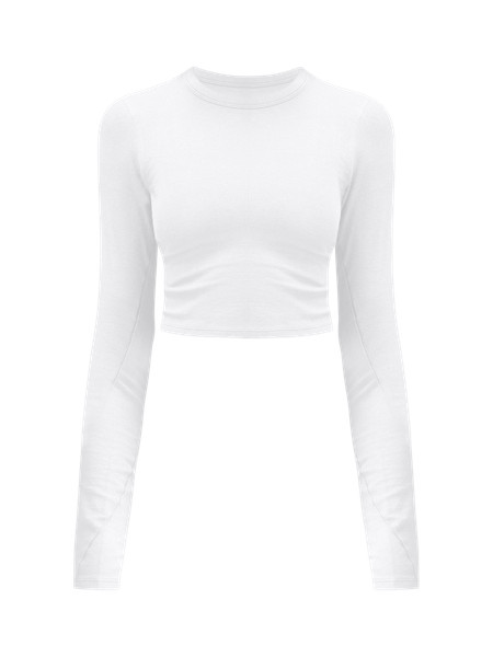 Hold Tight Straight-Hem Cropped Long-Sleeve Shirt | Women's Long Sleeve Shirts | lululemon | lululemon (CA)