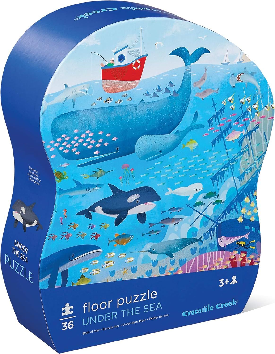 Crocodile Creek Floor Puzzle - Under The Sea - 36 Piece Jigsaw Puzzle for Kids Ages 3 Years and U... | Amazon (US)