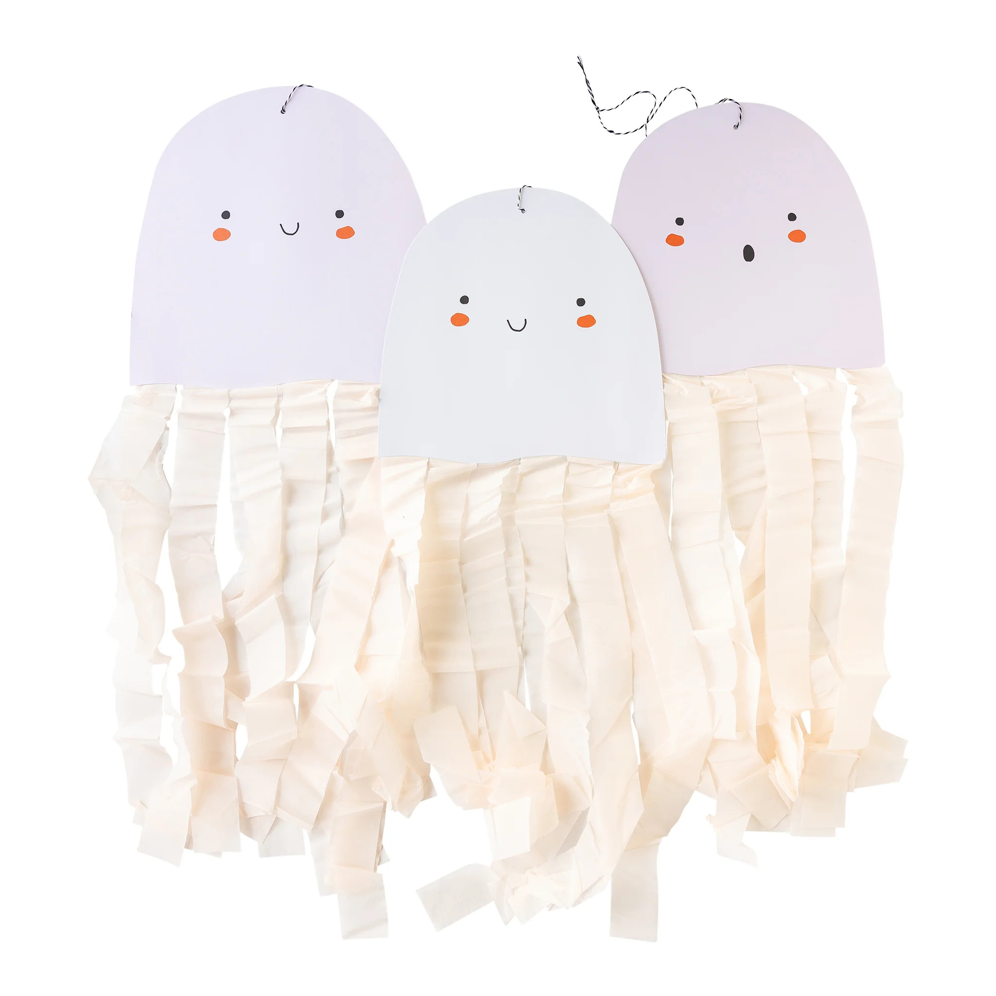Oversized Ghosts with Crepe Hanging Decor | My Mind's Eye