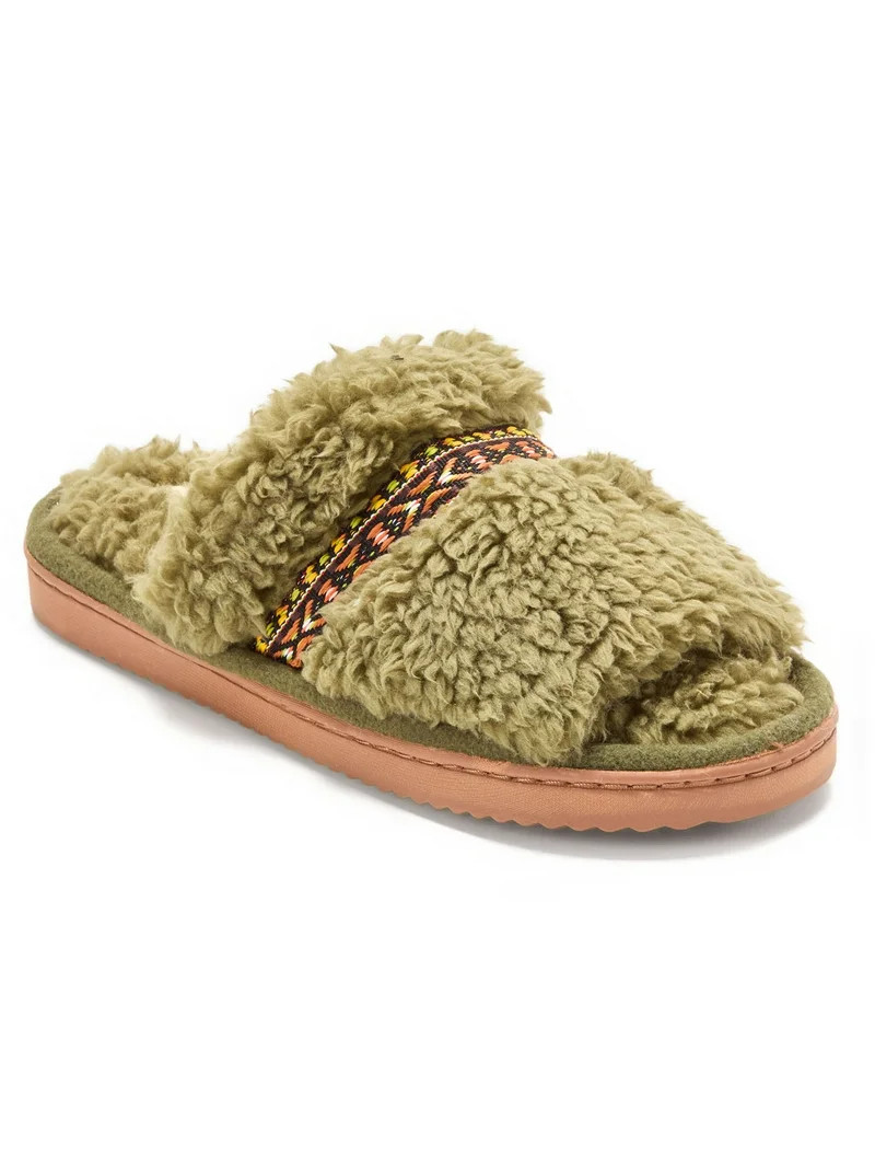 Dearfoams Cozy Comfort Women's Terry Slide Slippers | Walmart (US)