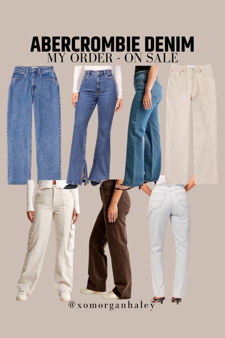 My Abercrombie denim order on sale! Stocking up on fall jeans! Curve love 33 long - DENIMAF for extra $ off!

#LTKsalealert #LTKcurves #LTKunder100