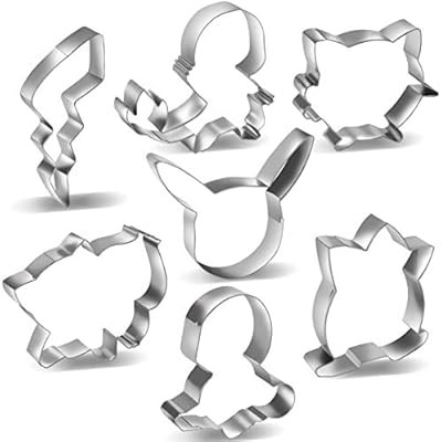 Pikachu Cookie Cutters Set For Pokemon Theme- Animal Shaped Cutters For Baby Shower Or Birthday P... | Amazon (US)
