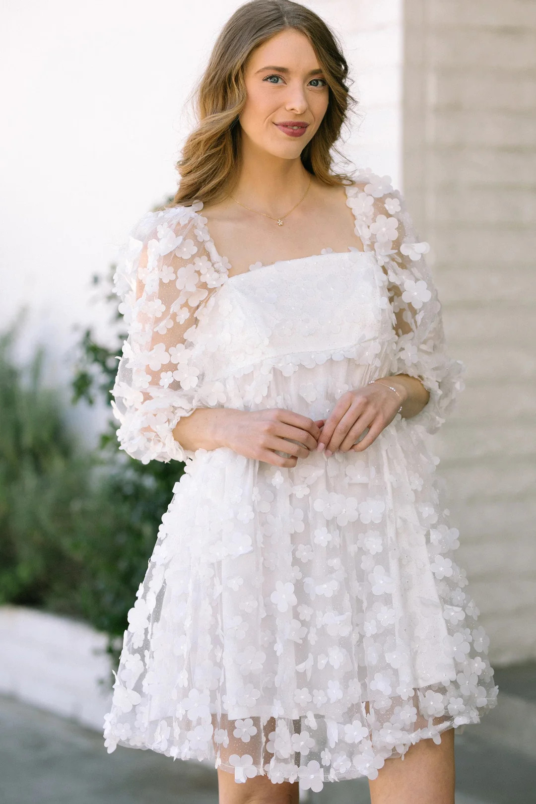 Betsy Floral Babydoll Mini Dress | Morning Lavender