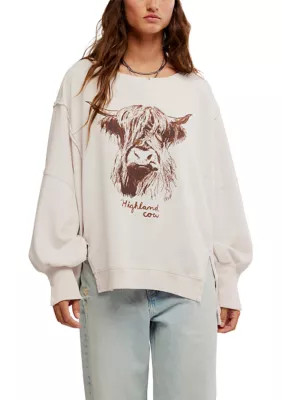 Free People We The Free Graphic Camden Pullover Sweatshirt | Belk