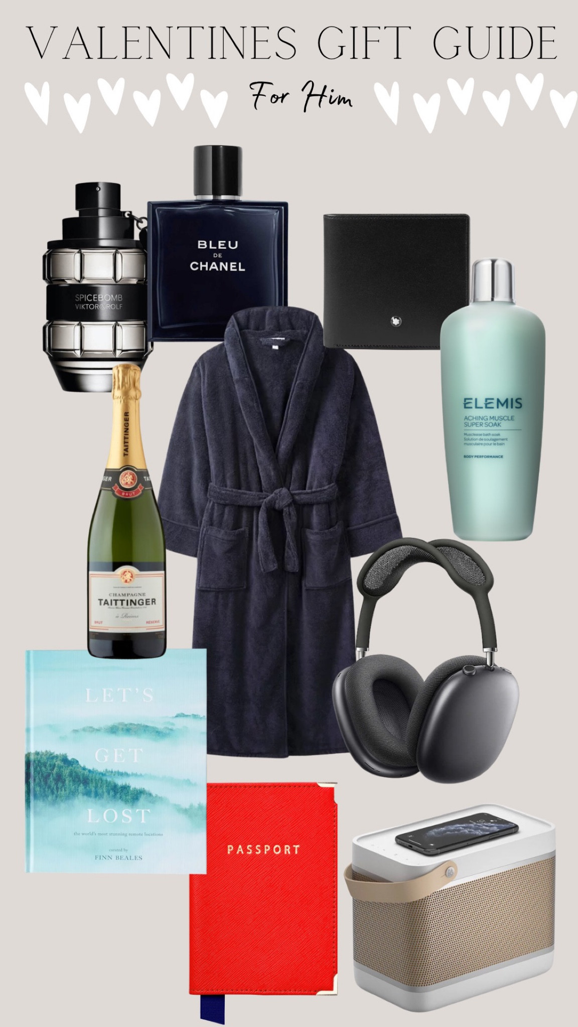 Valentines gift guide for him 

#giftguide #valentinesgiftguide #giftguideforhim #valentinesforhim #giftsforhim #valentinesgiftsforhim #valentinesgiftguideforhim #whitecompany #elemis #airpodmax #montblanc #spicebomb #viktorandrolf #taittinger #anthropologie #chanel #bleudechanel #passportcover #aspinal #aspinalsale

#LTKunder50 #LTKSale #LTKGiftGuide