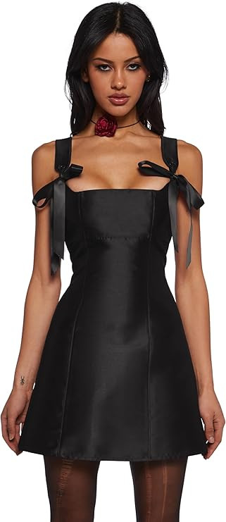 Dolls Kill Pixie Stardust Mini Dress by Current Mood - Taffeta Dress with Fit and Flare Silhouett... | Amazon (US)