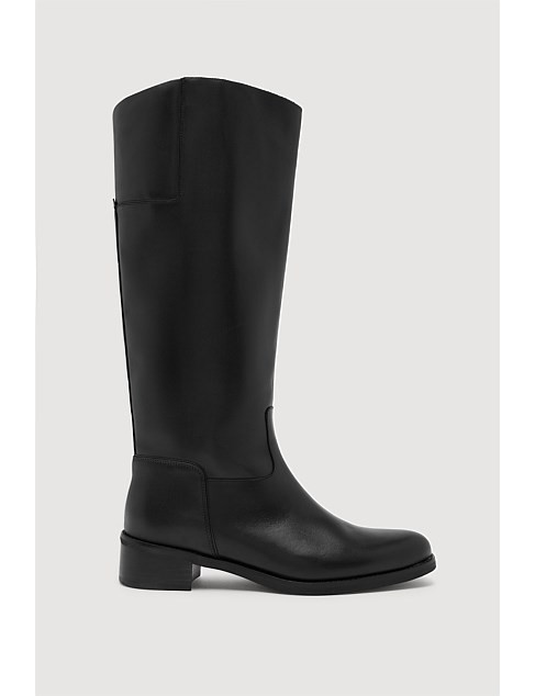 WOMEN'S Stevie Leather Riding Boot Black BOOT | David Jones (Australia & New Zealand)