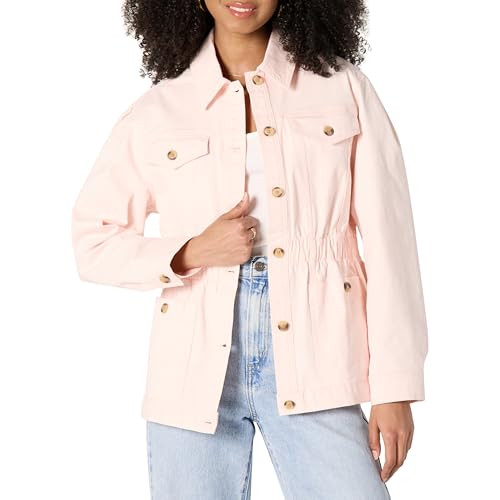 Amazon Essentials Women's Relaxed-Fit Dropped Shoulder Midweight Cotton Twill Jacket | Amazon (US)
