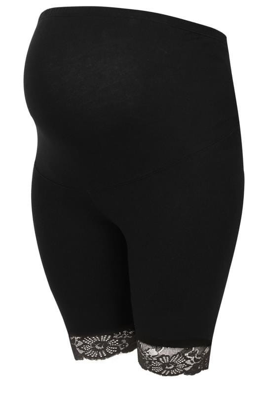 BUMP IT UP MATERNITY Kurze Baumwoll-Leggings - Dunkelblau, große Größen 44 bis 60 | Yours Clothing DE & FR