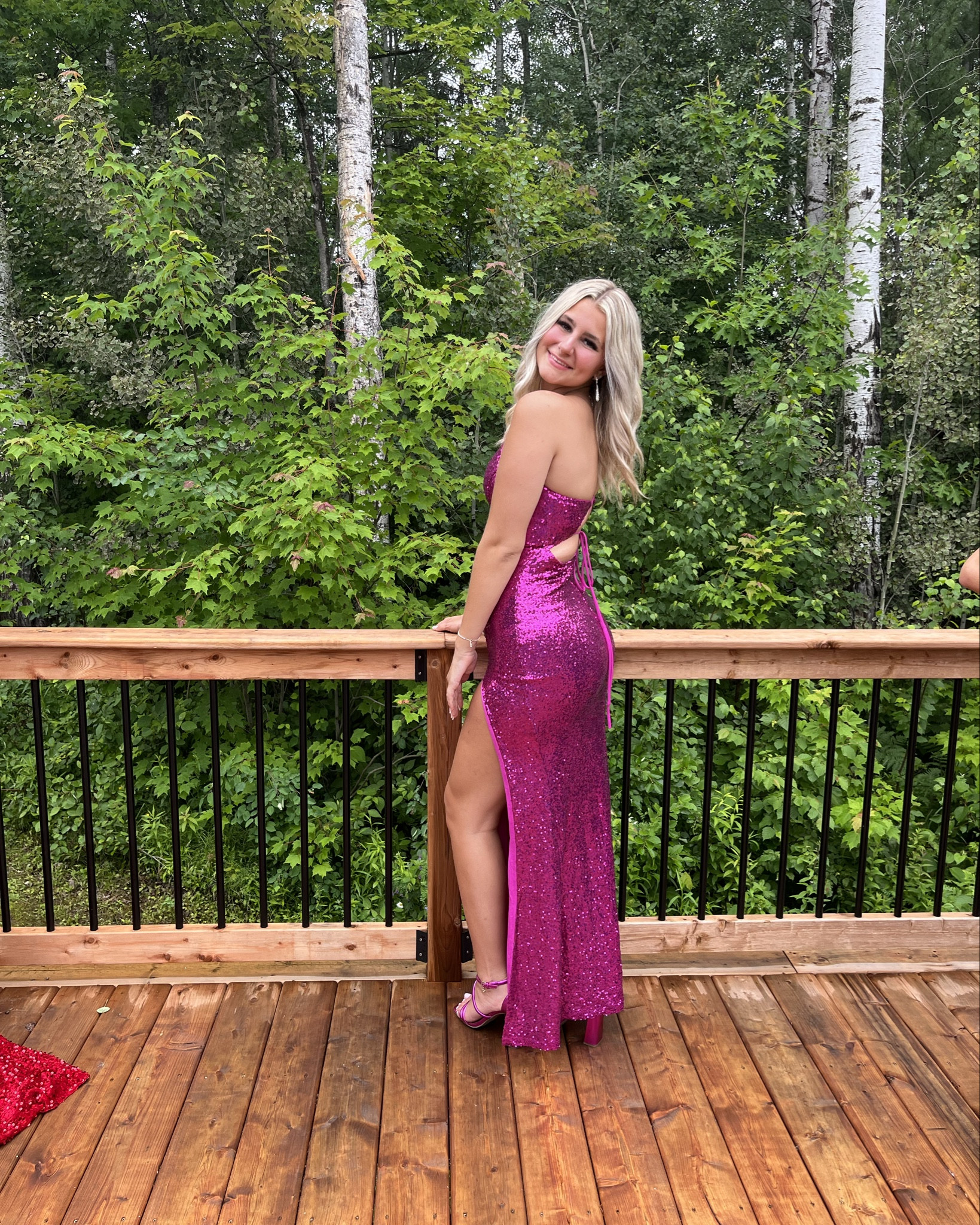 Pink sparkly medium Prom dress

#LTKpartywear #LTKsummer #LTKwedding