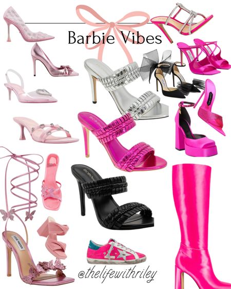 All the Barbie shoes

Growing up I definitely wished I had my Barbie’s shoes collection

Pink shoes, pink sandals, pink slides, pink heels, pink stiletto, pink boots, butterfly sandal, heart sandal, bow heels, bow sandals, bow shoes, black heels, black sandals, Barbie shoes, Barbie movie 

#LTKFind #LTKstyletip #LTKshoecrush