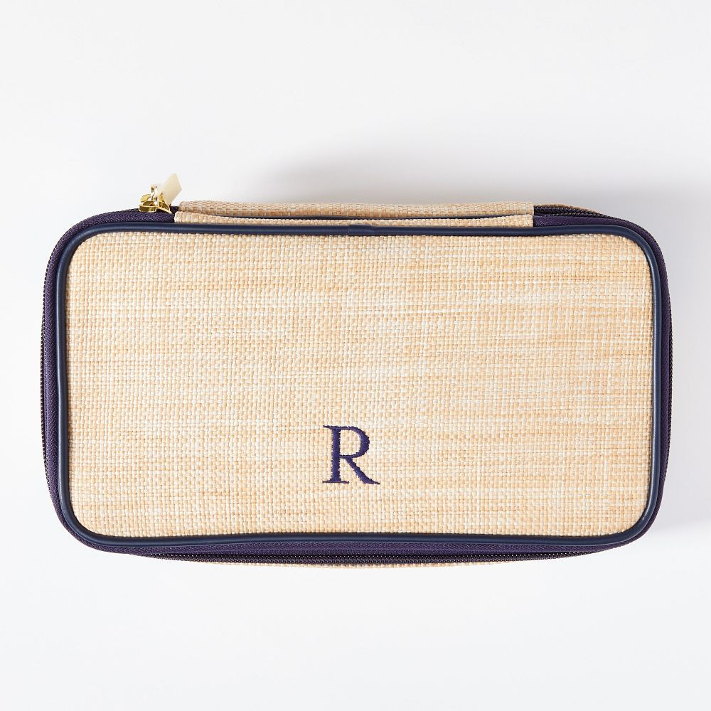 Montauk Raffia Makeup Pouch | Mark and Graham