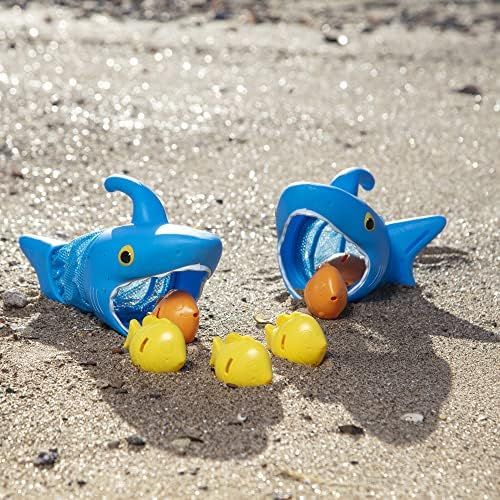 Melissa & Doug Sunny Patch Spark Shark Fish Hunt Pool Game With 2 Nets and 6 Fish to Catch | Amazon (US)