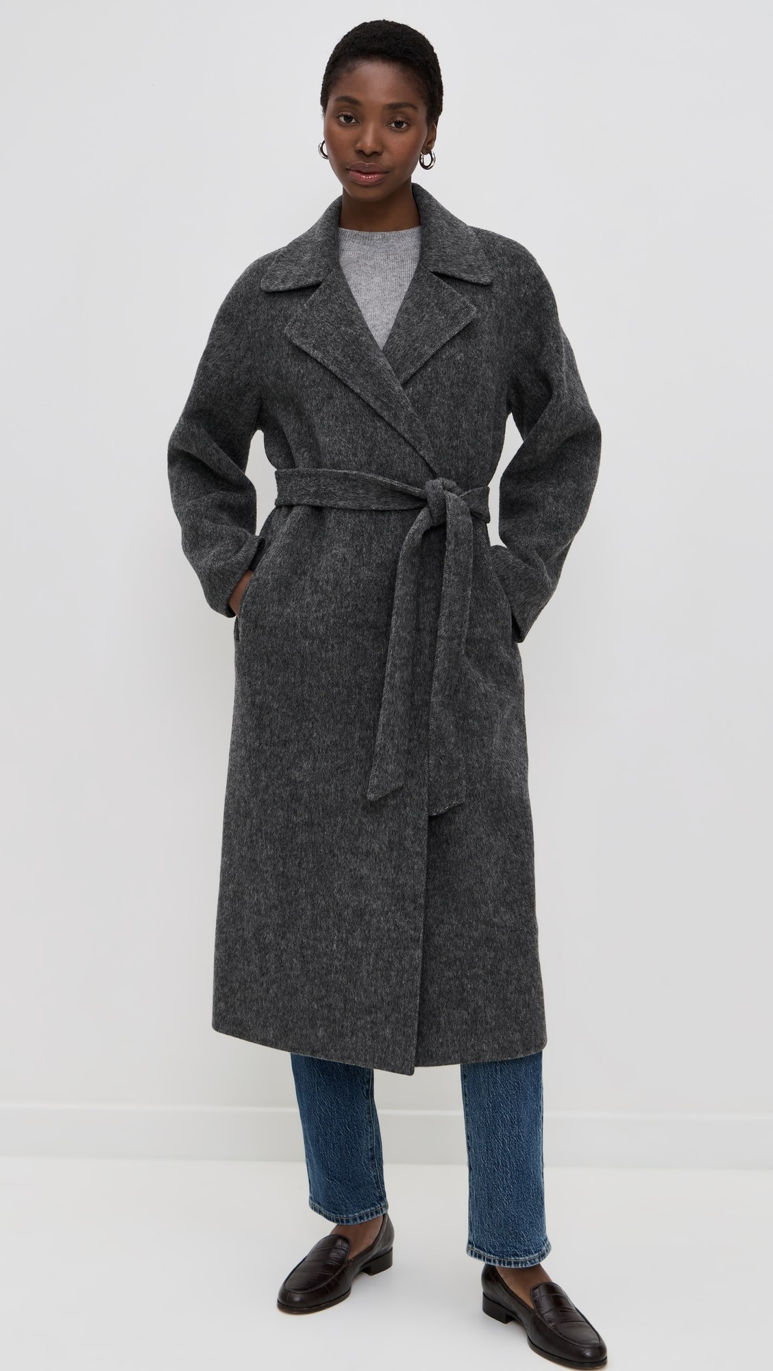 Georgia Wrap Coat In Wool Alpaca | Shopbop