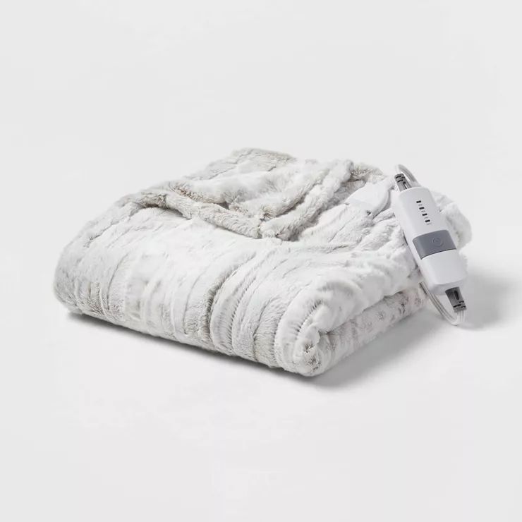 Faux Fur Electric Throw Blanket - Threshold™ | Target