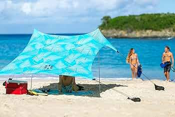 Neso Tents Beach Tent with Sand Anchor, Portable Canopy Sunshade - 7' x 7' - Patented Reinforced ... | Amazon (US)