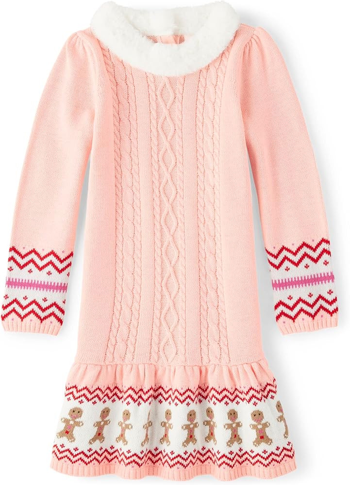 Gymboree Baby Girls' and Toddler Long Sleeve Sweater Dresses Seasonal | Amazon (US)