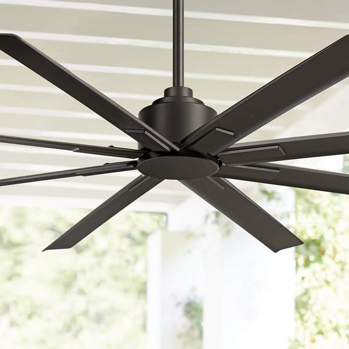 65" Minka Aire Xtreme H2O Coal Wet Ceiling Fan with Remote Control | Lamps Plus