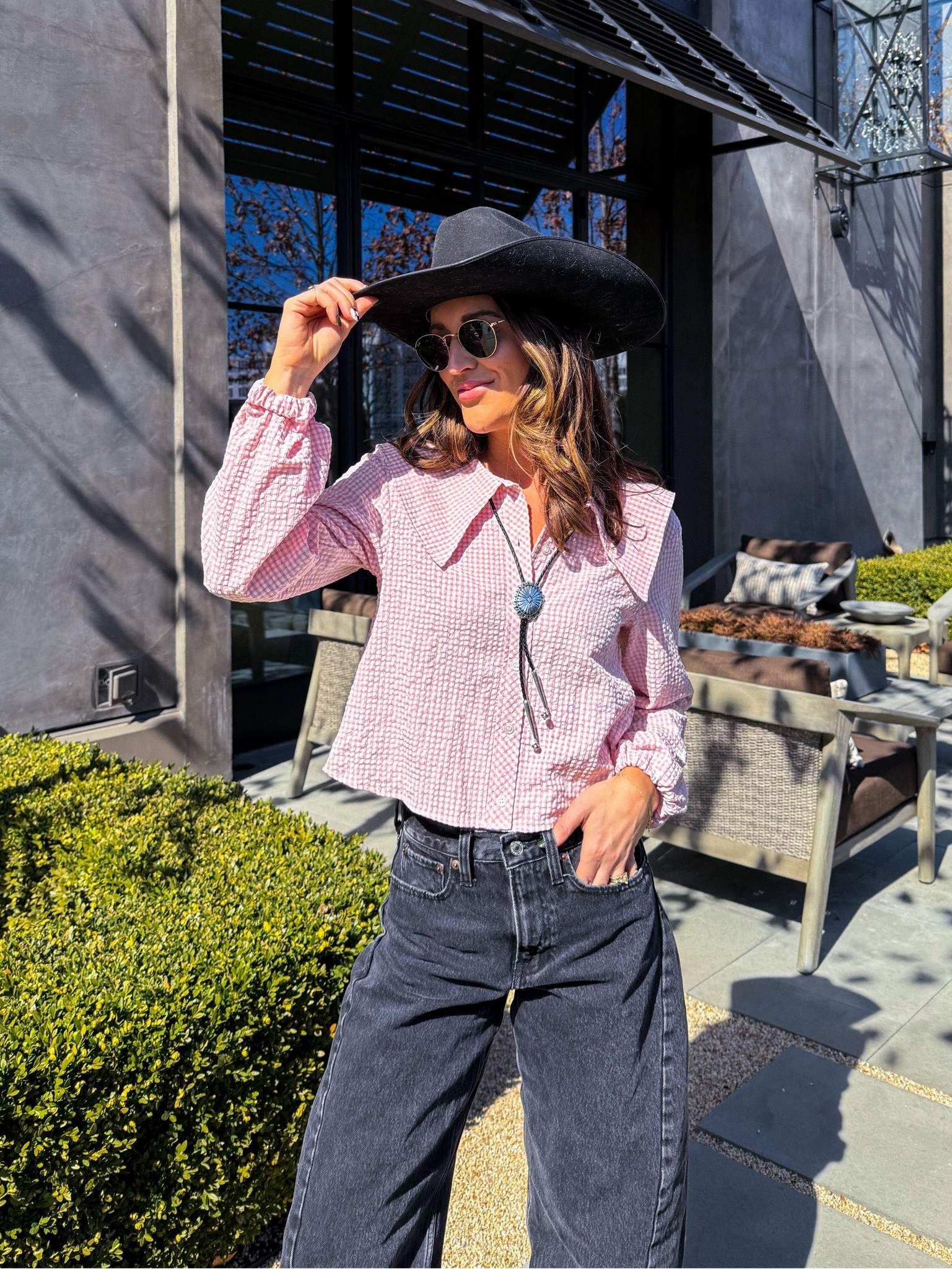 Western outfit, festival outfit- love the girly boho vibes of this!! Zara top would be so cute for spring! Got my true size in everything and linked a look for less for the Miron Crosby cowgirl boots! 

#LTKFestival #LTKStyleTip #LTKSpringSale