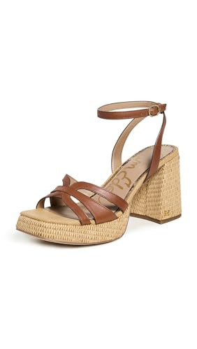 Sam Edelman Women's Reese Heeled Sandal, Rich Cognac, 8 | Amazon (US)