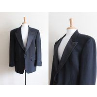 Vintage 1980S Christian Dior Black Tuxedo Jacket | Etsy (US)